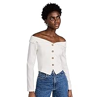 endless rose Women's Stretched Off Shoulder Blazer Top