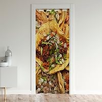 Taco Door Curtain for Doorway Privacy 1 Panel, 34