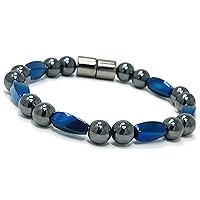 HIGHPOWER Magnetic Hematite Bracelet for Natural Pain Relief and Weight Loss (7.5 Inch)