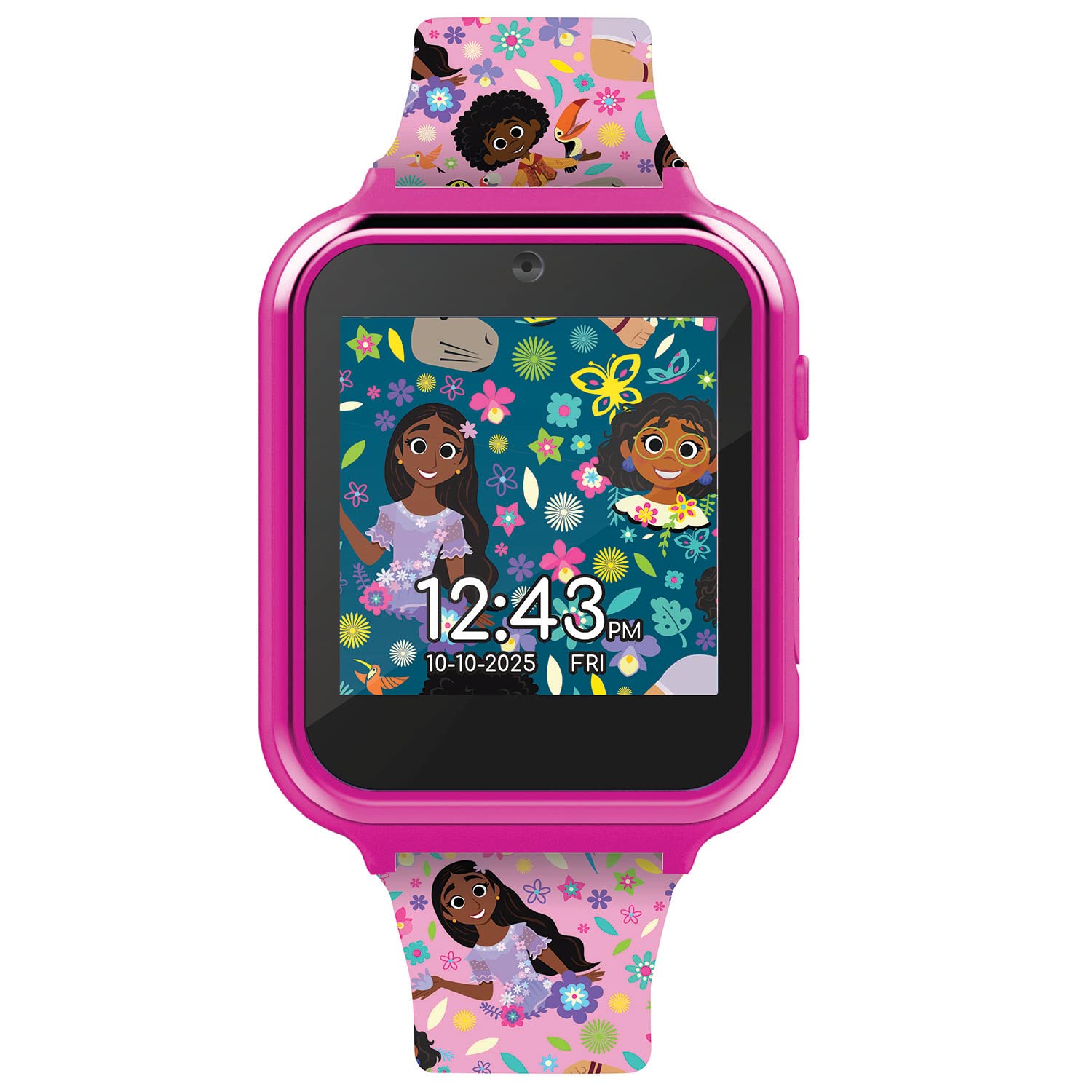 Accutime Encanto Kids Blue Educational Learning Touchscreen Smart Watch Toy for Girls, Boys, Toddlers - Selfie Cam, Learning Games, Alarm, Calculator, Pedometer & More (Model: ENC4006AZ)