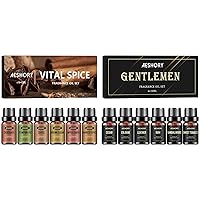 Essential Oils Set -12X10ML Gentlemen's & Spice Fragrance Oils Set for Candle Making, Soap Scents & Diffuser