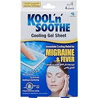 Kool 'n' Soothe Migraine Cooling Strips - 1 Pack of 4