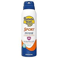 Banana Boat, Mineral Sport Sunscreen C-Spray SPF 50, 5 Ounce