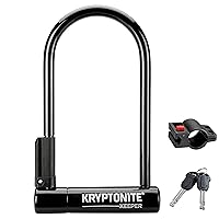 Kryptonite Keeper Standard Anti-Theft U-Lock, Heavy Duty, 12mm Shackle, Black, Combination Lock, Lifetime