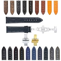17-24mm Leather Band Watch Strap Compatible with Citizen Eco Drive