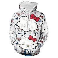 Cartoon 3dprinted Hoodie Men'S/Women'S Pullover Creative Pattern, Anime lovely Girls Youth Pocket Sweatshirt.