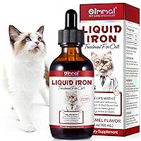Liquid Iron Supplements for Cats,60ML,LiquiI Iron with Vitamin C and B12,Supports Anemia, Low Enery Levels and Lethargy,Promotes Blood Health, Helps with Formation of Red Blood Cell