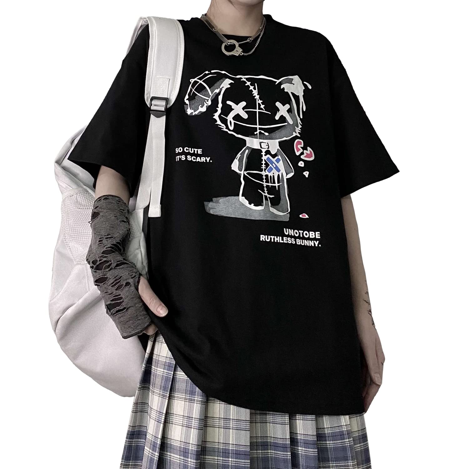 Mua Women's Dirt T-Shirt Gothic Bear Tops Print Harajuku Korean Clothing  trên Amazon Đức chính hãng 2023 | Fado