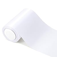 6 inch White Satin Ribbon, 24 Yard Long Solid Fabric Ribbon for Wedding Birthday Party Baby Shower Decoration, Gift Wrapping, Bow Making, Chair Sash, Craft, Cutting Ceremony, Indoor or Outdoor