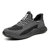 UCAYALI Men's Women's Safety Shoes Steel Toe Work Sneakers Breathable Lightweight Construction Shoes