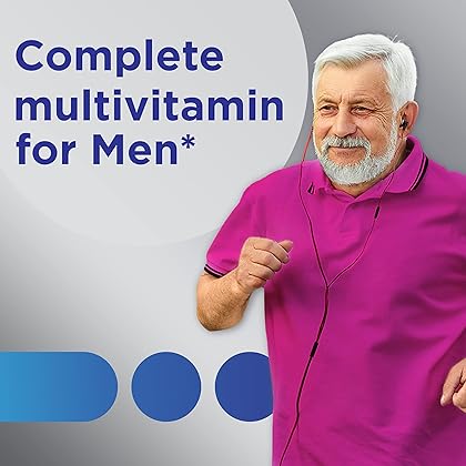 Centrum Silver Multivitamin for Men 50 Plus, Multivitamin/Multimineral Supplement with Vitamin D3, B Vitamins and Zinc, Gluten Free, Non-GMO Ingredients - 200 Count