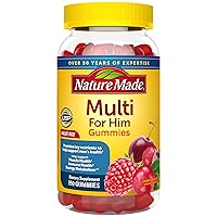 Multi for Him, Multivitamin for Men for Energy Metabolism Support, Mens Multivitamins, 150 Gummy Vitamins and Minerals, 75 Day Supply