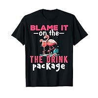Blame it on The Drink Package Cruise Cruising Matching Funny T-Shirt