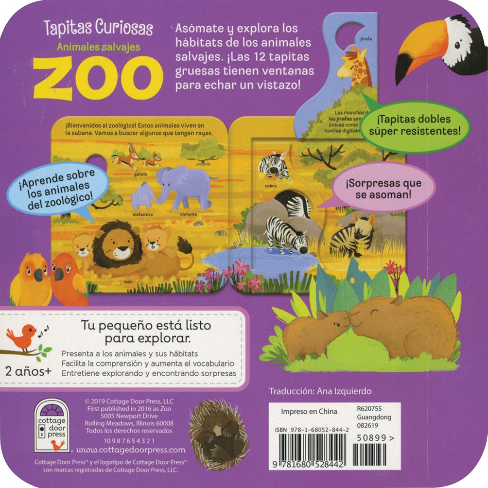 Zoo (Tapitas Curiosas Animales Salvajes) en español (Spanish Language Edition) (Peek-A-Flap) (Spanish Edition)