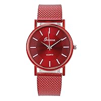 Ainiyo Watch and Women's Watch for Alloy Hand Watch Number Stainless Steel Quartz and Women's Watch for Men Silver Men's Watch Men's Watch Black Gifts for Valentine's Day