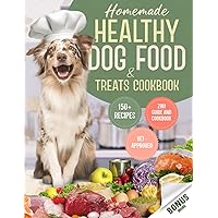 Homemade Healthy Dog Food & Treats Cookbook: 150+ Healthy, Fast, and Easy Recipes That Will Make Him Waggle His Tail! How to Cook 100% Natural and Vet-Approved Meals to Feed Your Furry Friend Safely Homemade Healthy Dog Food & Treats Cookbook: 150+ Healthy, Fast, and Easy Recipes That Will Make Him Waggle His Tail! How to Cook 100% Natural and Vet-Approved Meals to Feed Your Furry Friend Safely Paperback