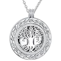 weikui Celtic Tree of Life Urn Necklace for Ashes - Cremation Jewelry Memorial Keepsake Pendant,Mother’s Day Keepsake for Dad Sister Grandma Daughter Mom - Funnel Kit Included