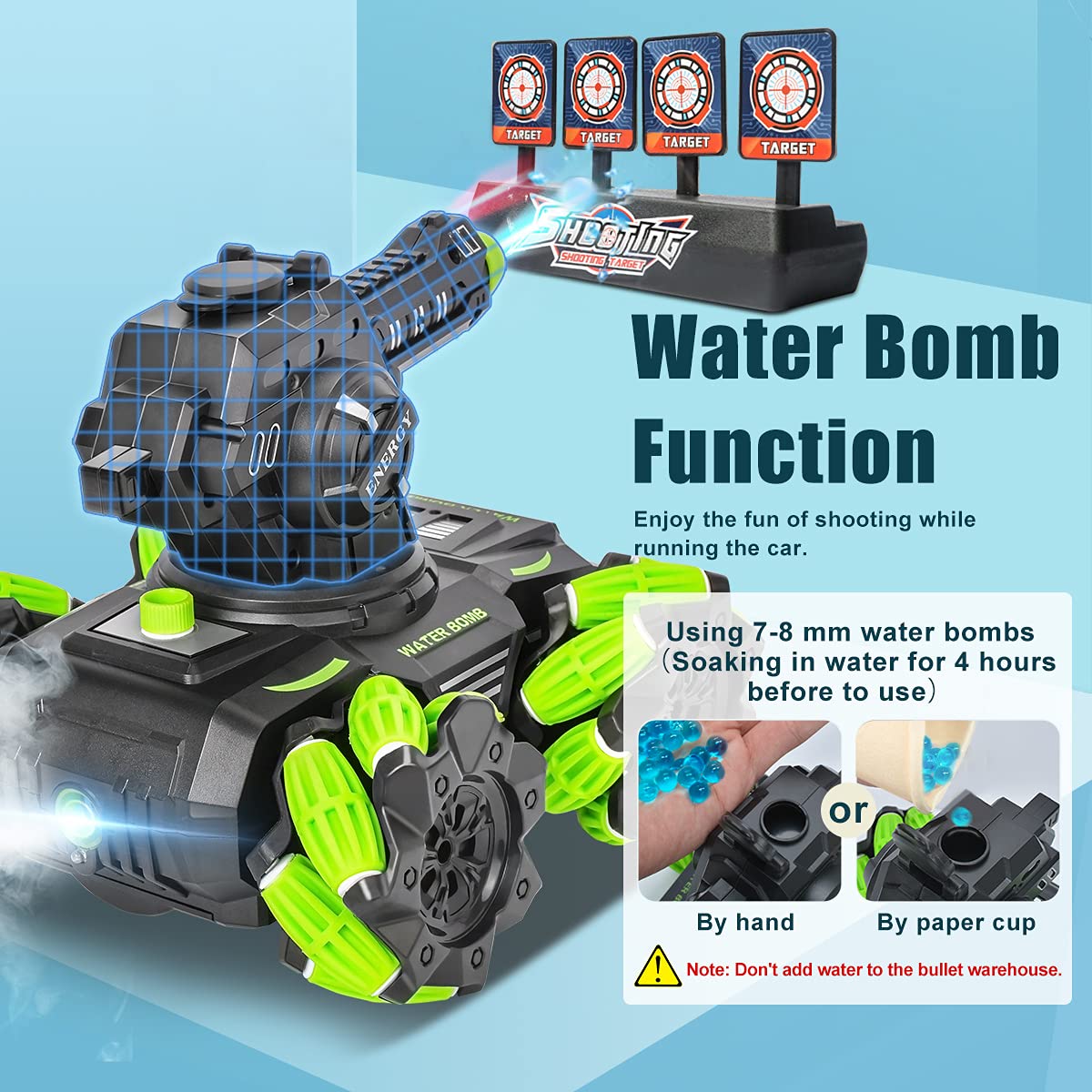 Mua RC Tank Shooting Water Bullets Remote Control Car Toys