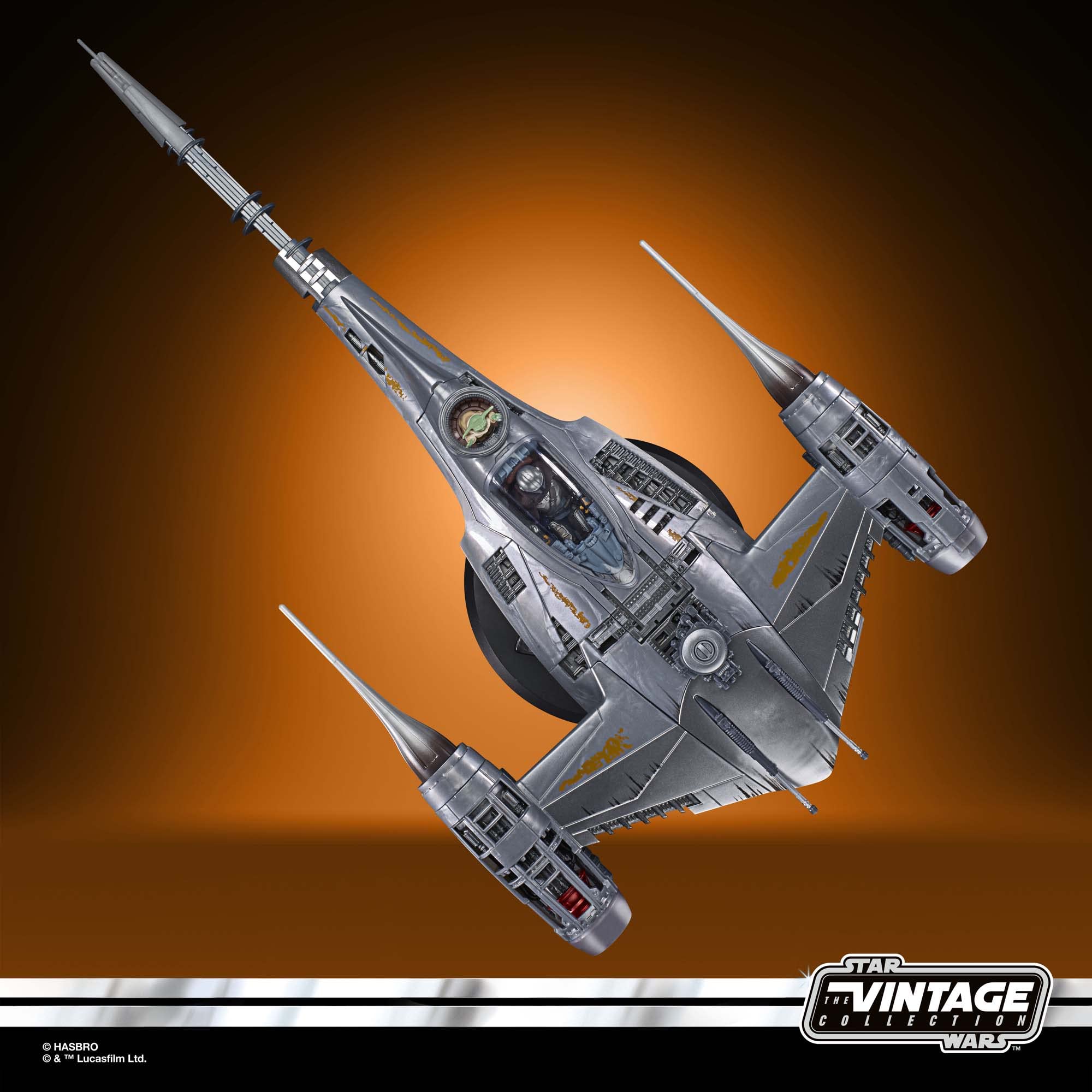 STAR WARS The Vintage Collection The Mandalorian’s N-1 Starfighter, The Mandalorian 3.75-Inch Vehicle & Action Figures, Ages 4 and Up