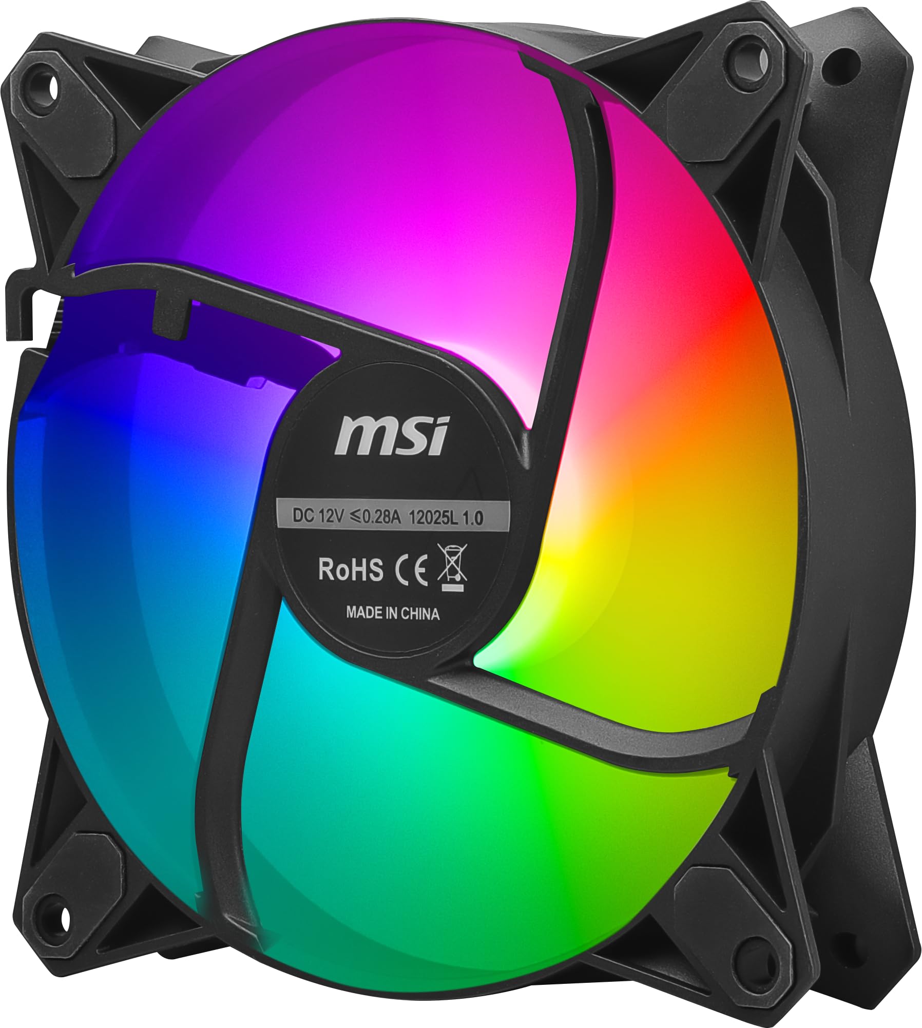 MSI MPG F120 ARGB-3B - 1200 RPM, 120mm, Anit-Vibration ARGB Fans