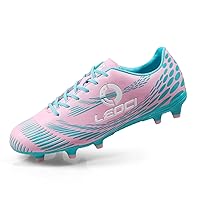 Soccer Cleats for Women and Mens Outdoor Durable Football Shoes Firm Ground Lightweight Rugby Boots
