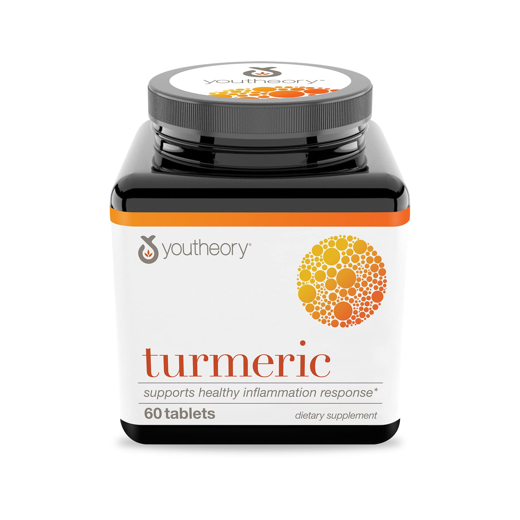 Youtheory Turmeric Curcumin Supplement with Black Pepper BioPerine, Powerful Antioxidant Properties for Joint & Healthy Inflammation Support, 60 Tablets