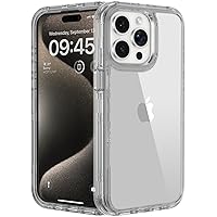 ORIbox for iPhone 15 Pro Max Case Gray, Tri-Layer Perimeter for More Protection,3-in -1 Transparent Anti-Fall Case for iPhone 15 Pro Max Phone Case,6.7 inch, Gray