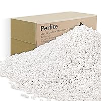 12QT Perlite for Plants, 3-6mm Horticultural Medium pearlight for Indoor & Outdoor, perilite Bulk Soil Amendment for Enhanced Drainage and Growth