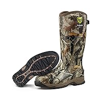 TIDEWE Rubber Hunting Boots, Waterproof Insulated Next Camo G2 Warm Rubber Boots with 7mm Neoprene, Durable Outdoor Hunting Boots for Men (Size 5-14)