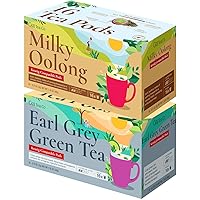 Gya Tea Co Milk Oolong K Cups Tea Pods Variety Pack & Earl Grey Green Tea K Cups Variety Pack for Keurig 2.0 &1.0