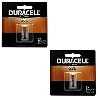 2x Duracell 28L Lithium Battery Replacement for 46V 2CR11108, L544, PX28L