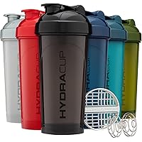 Hydra Cup OG [6 Pack] 28 oz Shaker Bottles for Protein Shakes, Shaker Cups with Ball Blender Whisk, BPA Free (Multicolor Set)