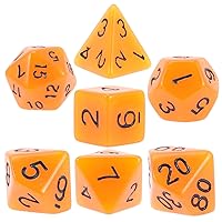 7 Pcs Luminous Dice Toys Role Playing Game Dices Party Digital Dices Polyhedron Dice Glowing Dices Gaming Dices Party Dices Plaything Role Playing Dices Multi-Faceted Plastic Props