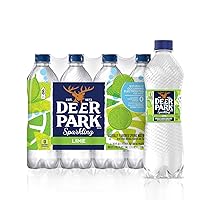 Deer Park Sparkling Water, Zesty Lime, 16.9 Fl Oz (Pack of 8)