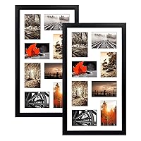 20 Openings Collage Frame Set of 2 and 8 Openings Pictures Frame Set of 2 for 4x6 Pictures Wall Display