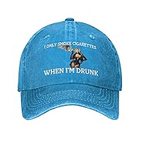 I Only Smoke Cigarettes When I’m Drunk Hat for Women Baseball Hats Trendy Hats