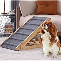 Dog Ramp,Portable Dog Pet Ramp for Car Bed Couch SUV, Dog Stairs for High Beds,Pet Stairs Ramp for Dogs to Get On Bed Couch Car SUV,Dog Ramps for Small and Old Dogs