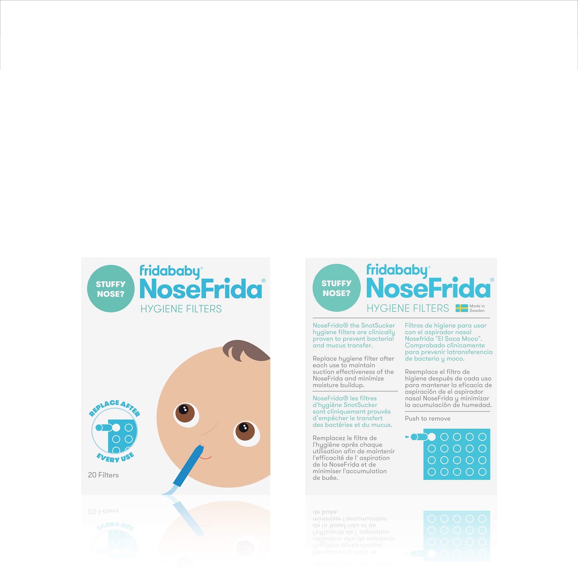 Frida Baby Nasal Aspirator 20 Hygiene Filters for NoseFrida The Snotsucker