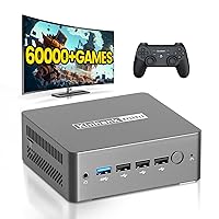 Mini PC Intel N100 (up to 3.4GHz) Mini Computer Windows 11, Small PC 8GB DDR5 256GB SSD,Built in 60,000+Games,4K Dual Display/WiFi 5/BT 4.2/500G External HDD Micro Desktop Computer for Home Office