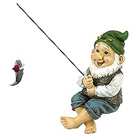 ZIGGY THE FISHING GNOME SITTER STATUE