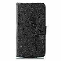 Case for Samsung Galaxy S22/S22 Plus/S22 Ultra 5G, Fashion PU Leather Flip Wallet Case Card Slot Kickstand Magnetic Phone Stand Protection Shockproof Cover,Black,s22 Ultra 6.8''