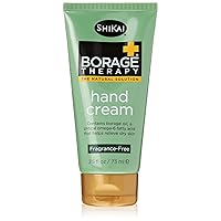 ShiKai Borage Therapy Hand Cream (2.5 oz) | Fragrance Free Moisturizer for Hands & Body | Fast Relief Lotion for Dry Skin | With Oatmeal & Shea