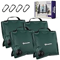 Heavy Duty Water Weight Bag Saddle Design 4 Pack Photo Video Studio Stand, Backyard, Outdoor Patio, Sports (Green)