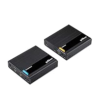gofanco 4K HDMI 2.0 Extender Balun Over CAT6/7 Ethernet Cable – Loopout on TX, Up to 230ft (70m) at 4K @60Hz YUV 4:4:4, HDR, 18Gbps, HDCP 2.2, Dual IR, Toslink Audio, Near Zero Latency (HD20Ext-Aud)