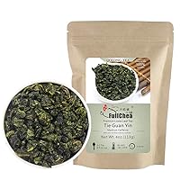 FullChea - Anxi Tieguanyin Tea - Best Oolong Tea Loose Leaf - Tie Guan Yin Tea - Iron Goddess of Mercy with Orchid Aroma - Deliciously Smooth Taste - 4oz / 113g