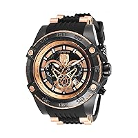 Invicta Men's Marvel Quartz Multifunction Black Dial Watch, 26 (Model: 26803, 26804)