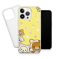Kawaii Design Korean Phone Case - Flexible Silicon, Rubber Cover with Cute Design - Slim & Protective Case Compatible for All Models D8
