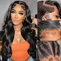 13x6 HD Body Wave Lace Front Wigs Human Hair Pre Plucked Glueless Wigs Human Hair Pre Plucked with Baby Hair Brazilian Virgin Human Hair Lace Front Wigs 30Inch