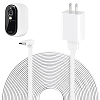 ALERTCAM Power Adapter Compatible with Arlo Essential 2K Outdoor Security Camera (2nd Generation), with 30ft/9m Weatherproof Outdoor Flat Charging Cable for Arlo Essential 2nd
