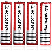 Batteries, 4200mah Lithium Ba Large Capacity Ba Button Top Ba for Doorbells, Flashlights, Headlamps, Toys, and, 4 Pieces